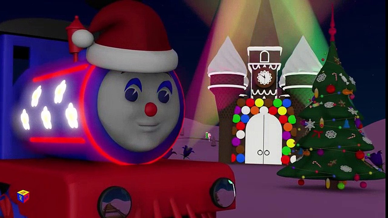 Dessins animés de Noël pour les enfants. Le train Tchou-Tchou fête la nouvelle année.  Dessins Animés Pour Enfants
