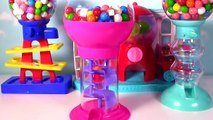SHOPKINS & GUMBALL Banks LEARN Colors and Numbers with Gumballs & Shopkins Surprises!