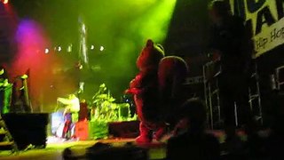 Buddy Squirrel joins MIMS onstage in Milwaukee