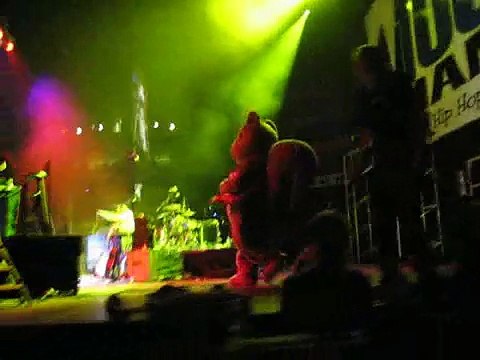 Buddy Squirrel joins MIMS onstage in Milwaukee