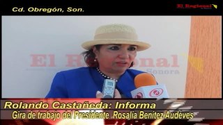 Gira de trabajo del Presidente  Rosalía Benítez Audéves