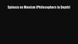 Download Spinoza on Monism (Philosophers in Depth) PDF Free