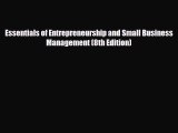 [PDF] Essentials of Entrepreneurship and Small Business Management (8th Edition) Download Full