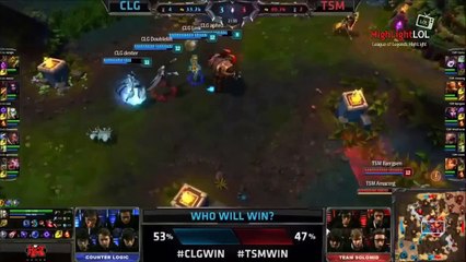 Highlight Link Orianna & Aphromoo Alistar WOMBO COMBO TSM vs CLG NA LCS Summer 2014