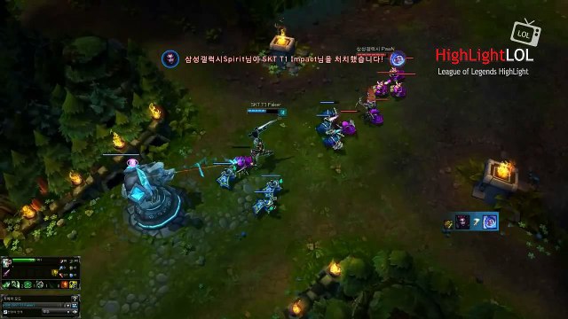 SKT T1 Faker Riven 1 1 Solo kill KatarinaSAMSUNG PawN, Korea league of legends