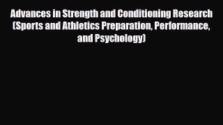 PDF Advances in Strength and Conditioning Research (Sports and Athletics Preparation Performance