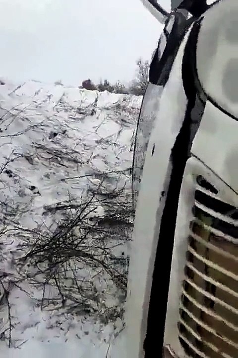 Донецк, Заперевальная, бусик улетел в кювет