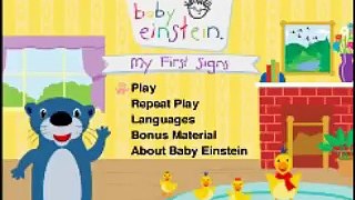 Opening To Baby Einstein:My First Signs 2007 DVD