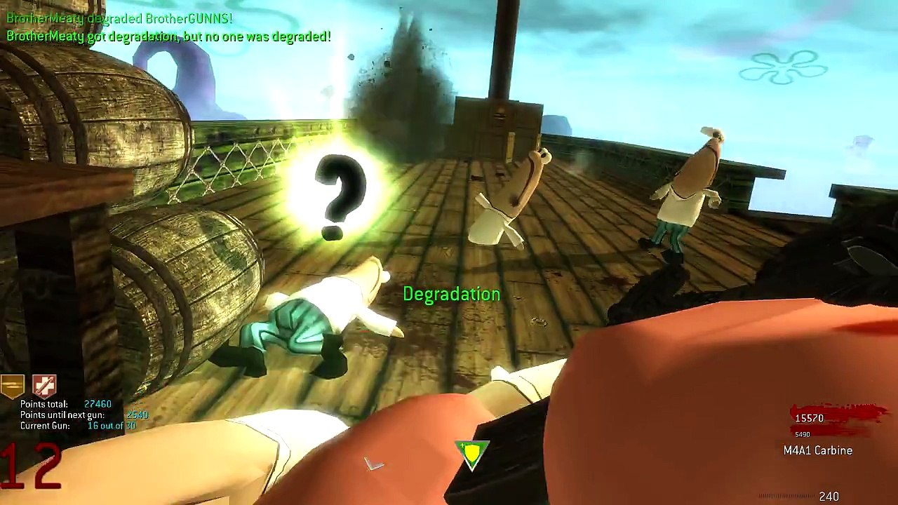 SPONGEBOB ZOMBIES: PIRATE SHIP GUN GAME ★ Call of Duty Zombies Mod