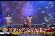 UB: Kapuso compte à Rebours pour 2016, dinagsa ng mga tao sa kabila ng oulan