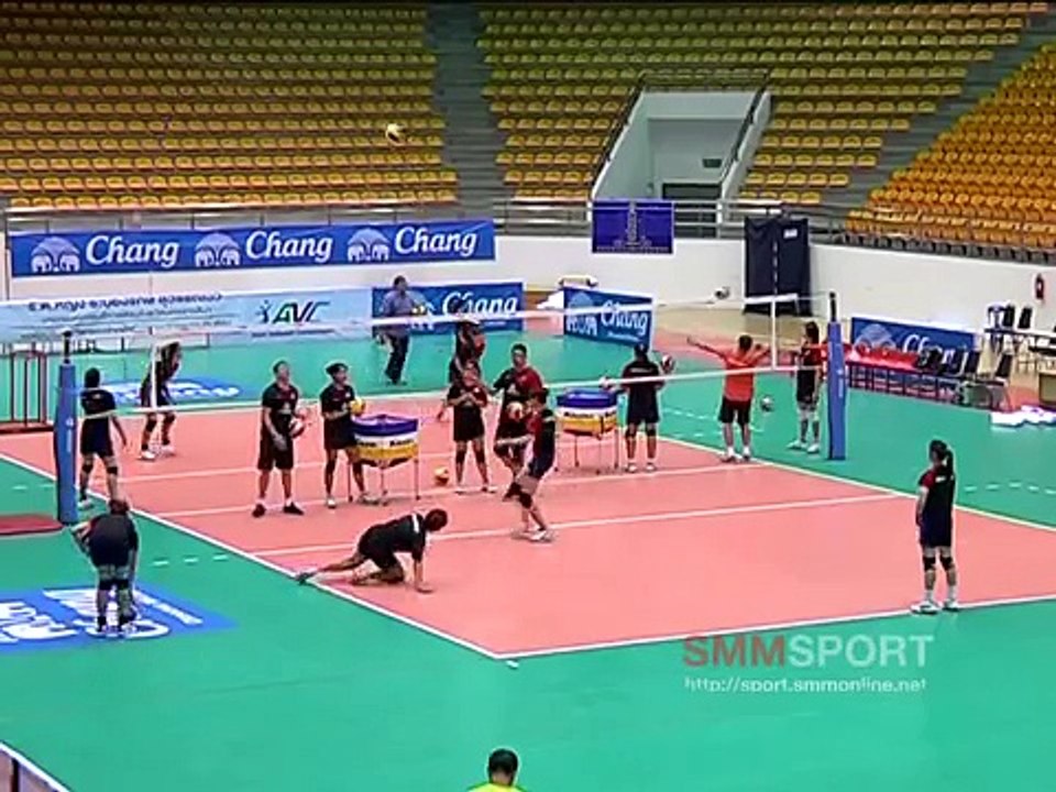 วอลเลย์บอลหญิงทีมชาติไทยซ้อม
