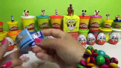 下载视频: Play Doh Kinder Surprise Eggs Barbie Surprise Eggs Mickey Mouse Spongebob Hello Kitty Penguins toys