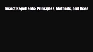 PDF Insect Repellents: Principles Methods and Uses PDF Book Free