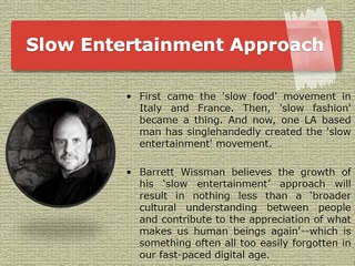Barrett Wissman - Brings Culture to the People