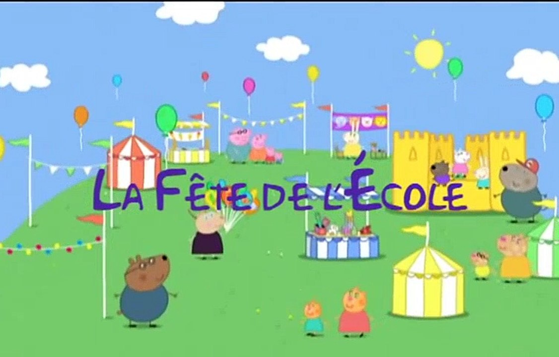 Peppa Pig S1x20 La Fete de l ecole  Tchoupi Dessin Animé