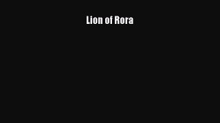 Download Lion of Rora Ebook Free