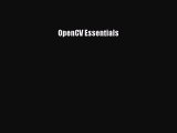 Download OpenCV Essentials Ebook