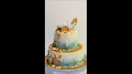 Ocean theme cake - Sea shells