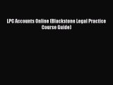 Download LPC Accounts Online (Blackstone Legal Practice Course Guide) Ebook Free