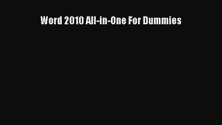Download Word 2010 All-in-One For Dummies PDF Free