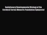 Download Evolutionary Developmental Biology of the Cerebral Cortex (Novartis Foundation Symposia)