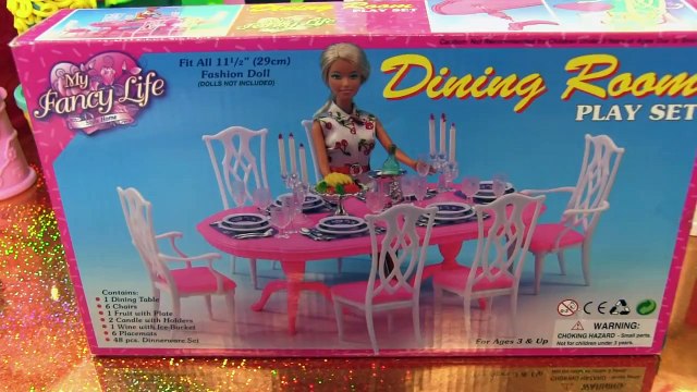 ❤Bàn Tiệc Màu Hồng Sang Trọng Của Barbie 2016 (Chị Bí Đỏ) ❤ Barbies Pink Dinning Table vid