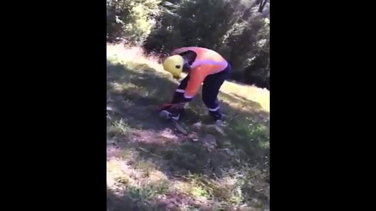 Old fella is having a bad day