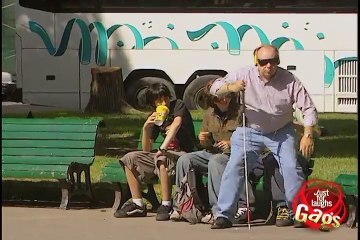 Relax Daily_Blind Man Sits On People Prank