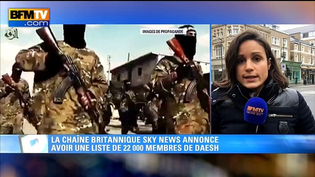La chaîne Sky News dit avoir récupéré les noms de 22.000 membres de Daesh