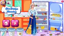 Elsa Fridge Cleaning - Frozen Games To Play - totalkidsonline