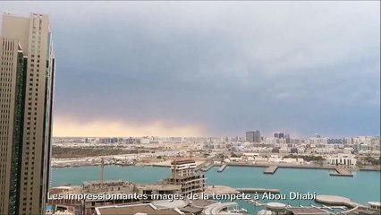 Les impressionnantes images de la tempête à Abou Dhabi