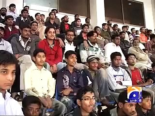 Younis Khan Beating his fan