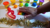 Play-Doh HOW TO MAKE RAINBOW CANDY CANES