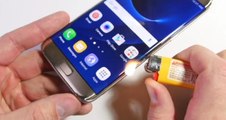 Samsung Galaxy S7 Edge'ye dayanıklılık testi
