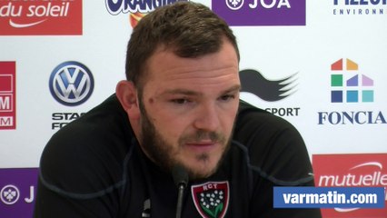 Orioli avant RCT Grenoble: "Bien se préparer pour pas être surpris"