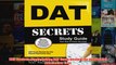 FreeDownload  DAT Secrets Study Guide DAT Exam Review for the Dental Admission Test  FREE PDF
