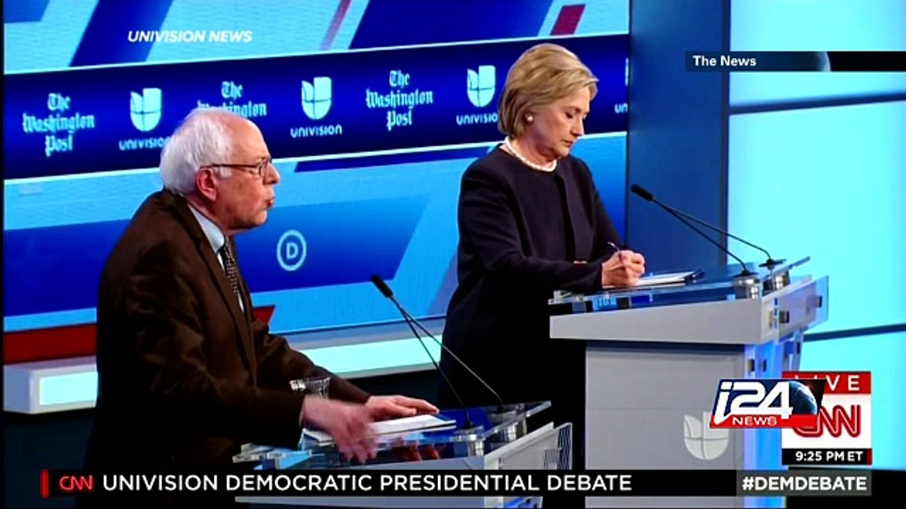 Clinton, Sanders spar in wide-ranging democratic debate - video Dailymotion