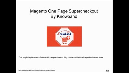 Magento One Page Supercheckout By Knowband