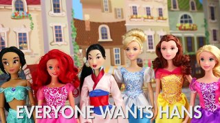 All Disney Princesses Want to Marry Hans with Frozen Anna and Elsa. DisneyToysFan