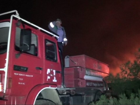 Marmaris Bördübet Mevkiinde korkutan orman yangını