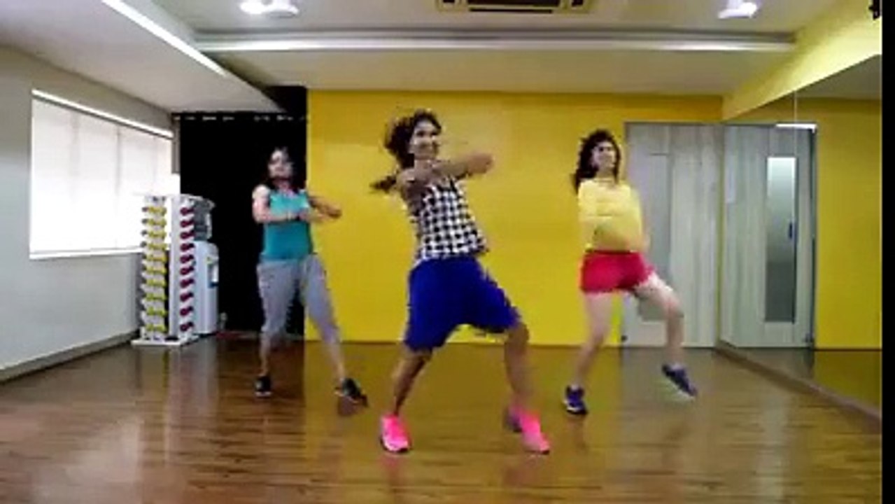 Exercising step dance