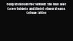 Read Congratulations You're Hired! The must read Career Guide to land the job of your dreams