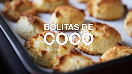 Receta de bolitas de coco con dos ingredientes (VÍDEO)