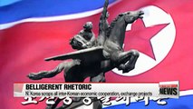 N. Korea scraps all inter-Korean economic cooperation and exchange projects between two Koreas