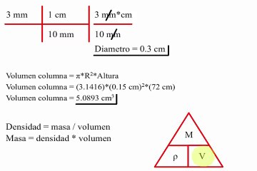 Conversión de unidades problema columna de mercurio