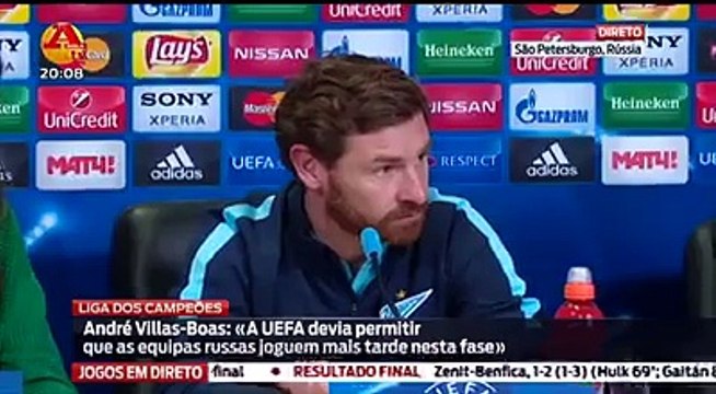 Villas Boas não quer saber onde chega o Benfica na liga dos campeões