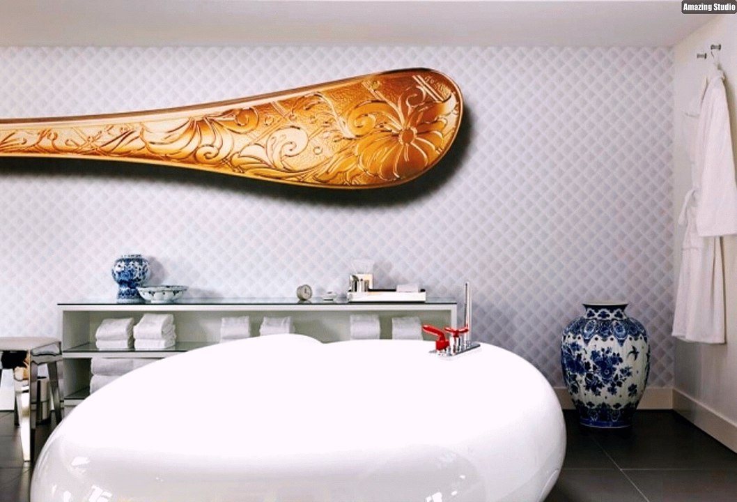 Andaz Amsterdam Marcel Wanders Innendesign Badezimmer
