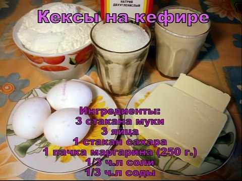 Кексы на кефире рецепт.Кексы на кефире с шоколадом. (Рецепты проще простого)