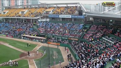 【百度边伯贤吧】150616 HanHWa VS SK 棒球比赛 EXO伯贤试球 [中字]