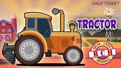Mighty Tractor for Kids | Heavy Vehicles | Real City Heroes